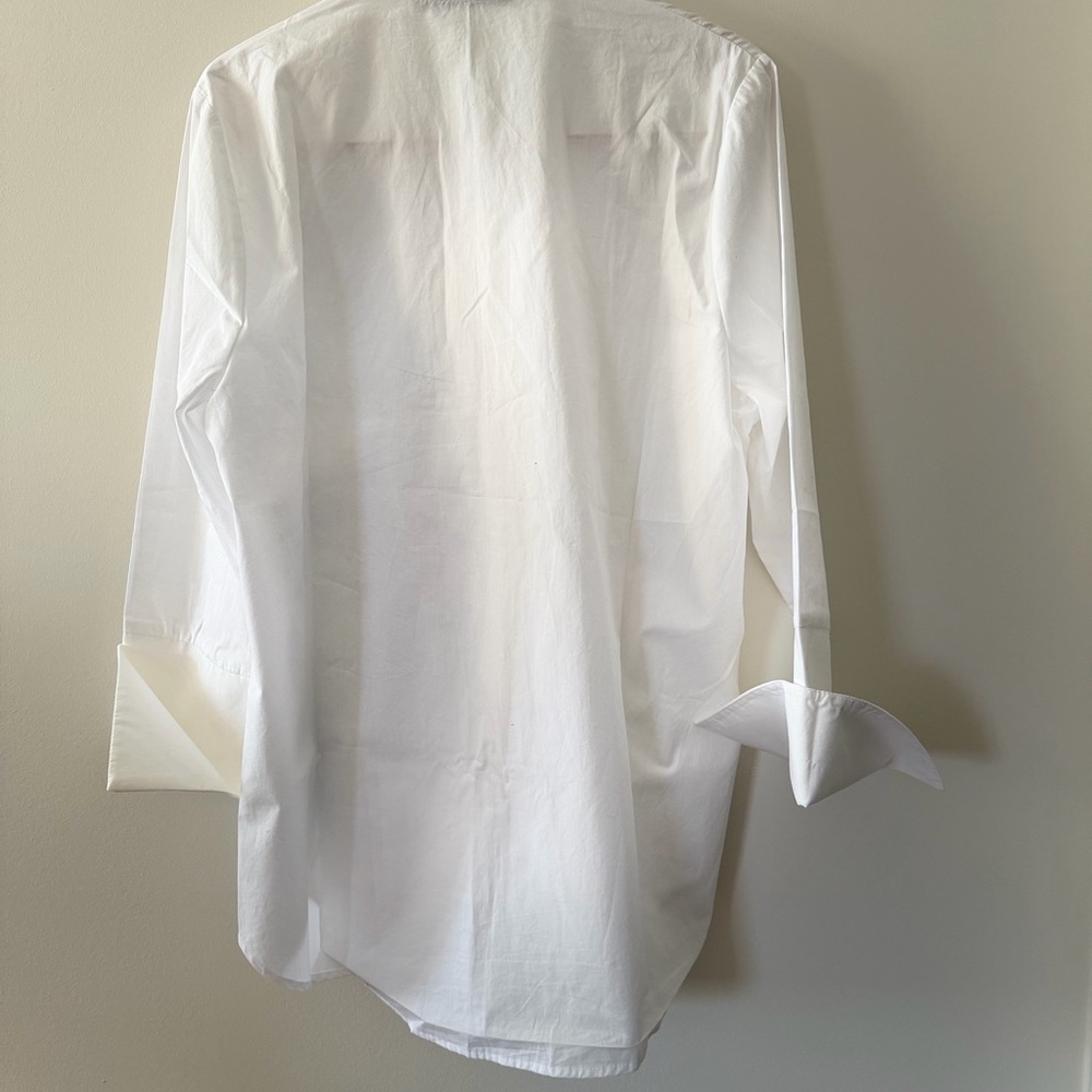 Stylish White Women's Blouse - Picture 4 of 8